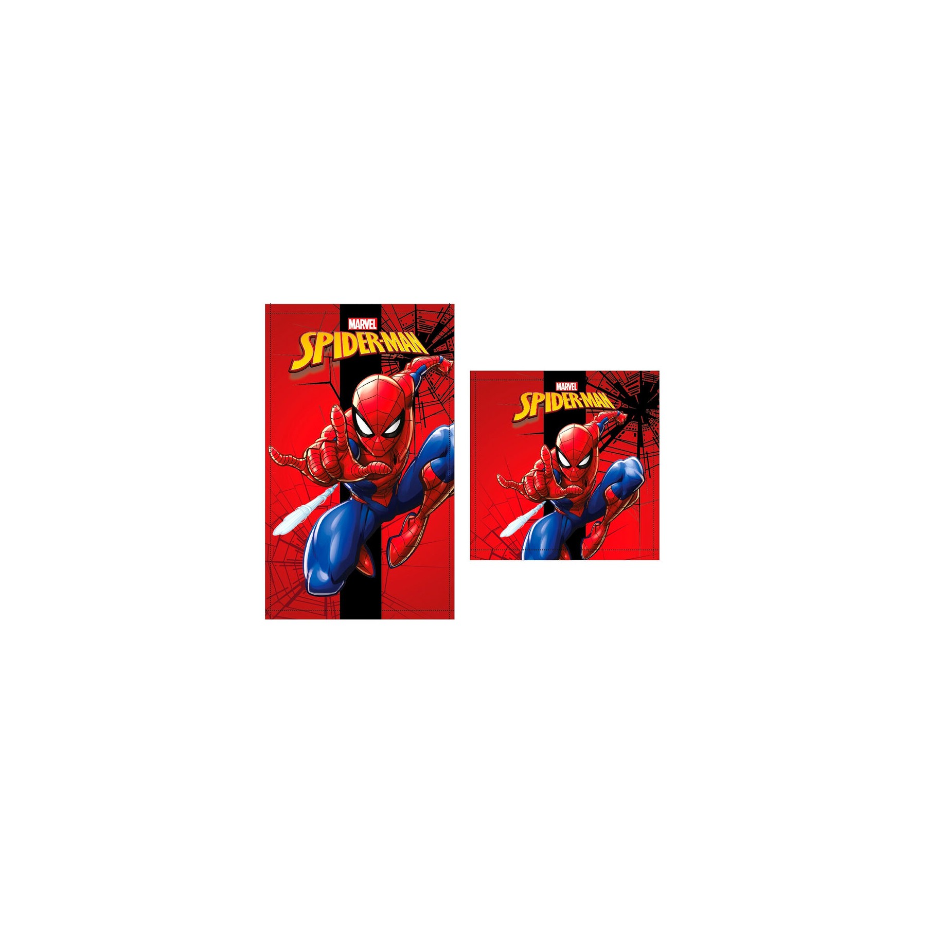 Set 2 toallas baño Spiderman Marvel algodon