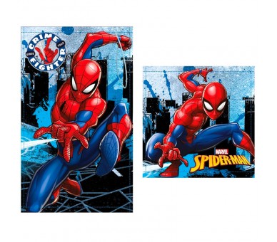 Set 2 toallas baño Spiderman Marvel algodon