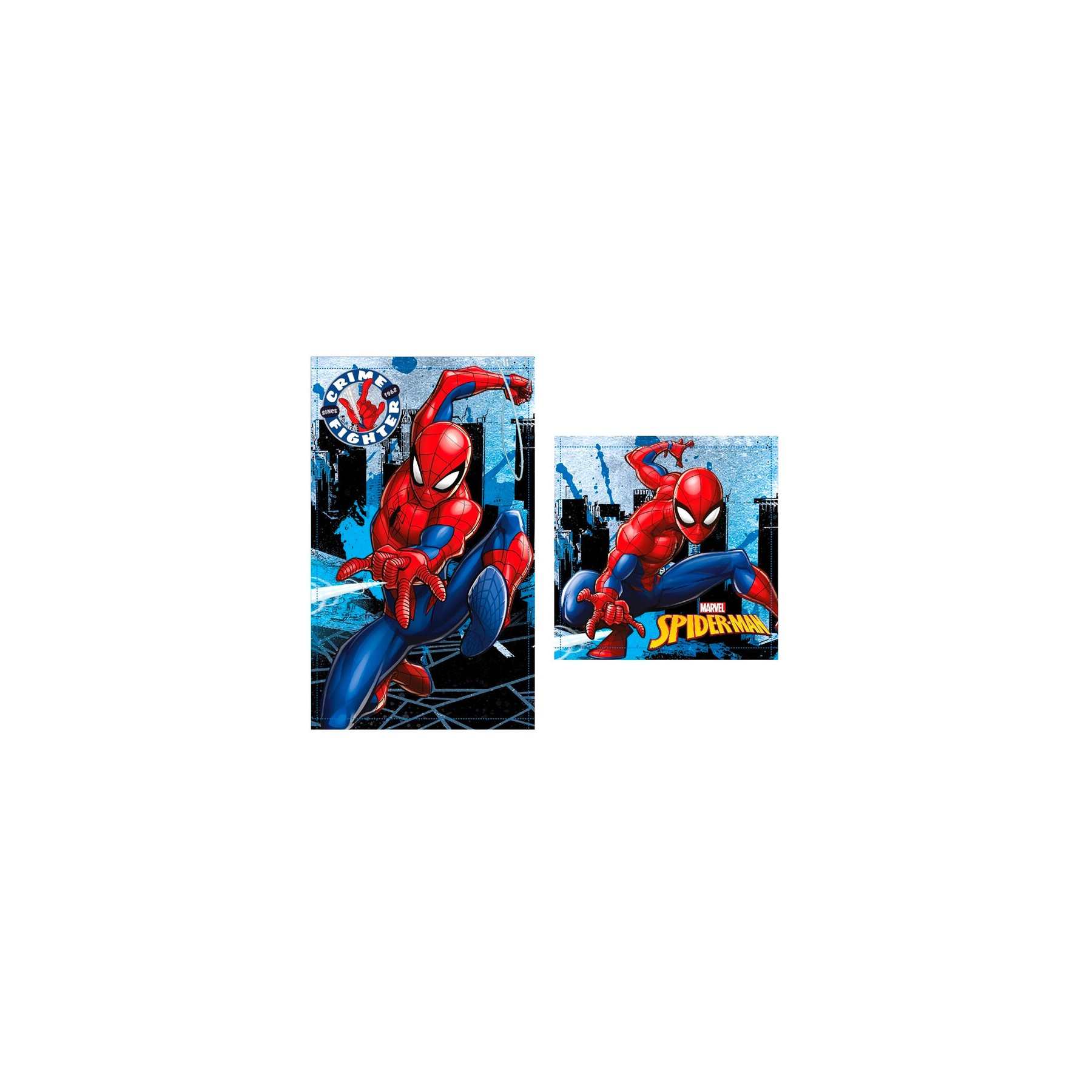 Set 2 toallas baño Spiderman Marvel algodon
