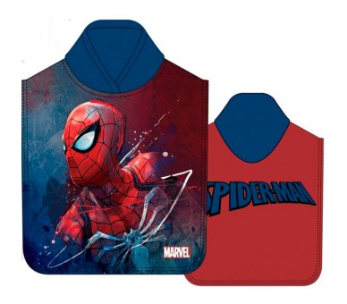 Poncho toalla Spiderman Marvel microfibra