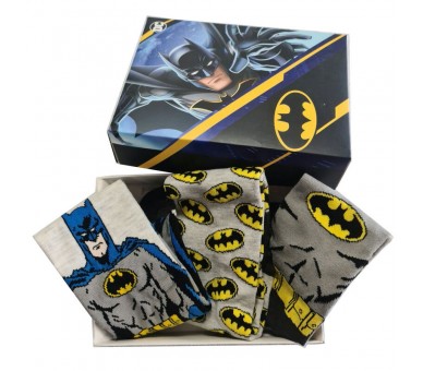 Set 3 calcetines Batman DC Comics adulto surtido