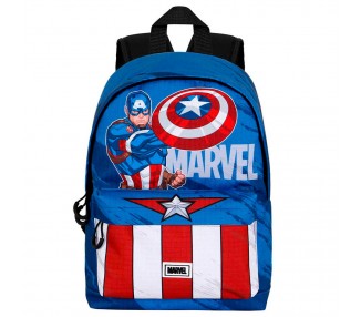 Mochila Gears Capitan America Marvel 34cm adaptable