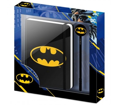 Set diario + boligrafo Batsignal Batman DC Comics