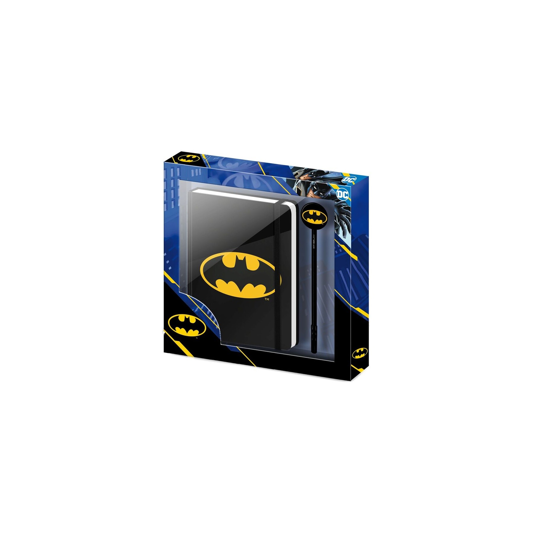 Set diario + boligrafo Batsignal Batman DC Comics
