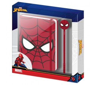 Set diario + boligrafo Spiderman Marvel