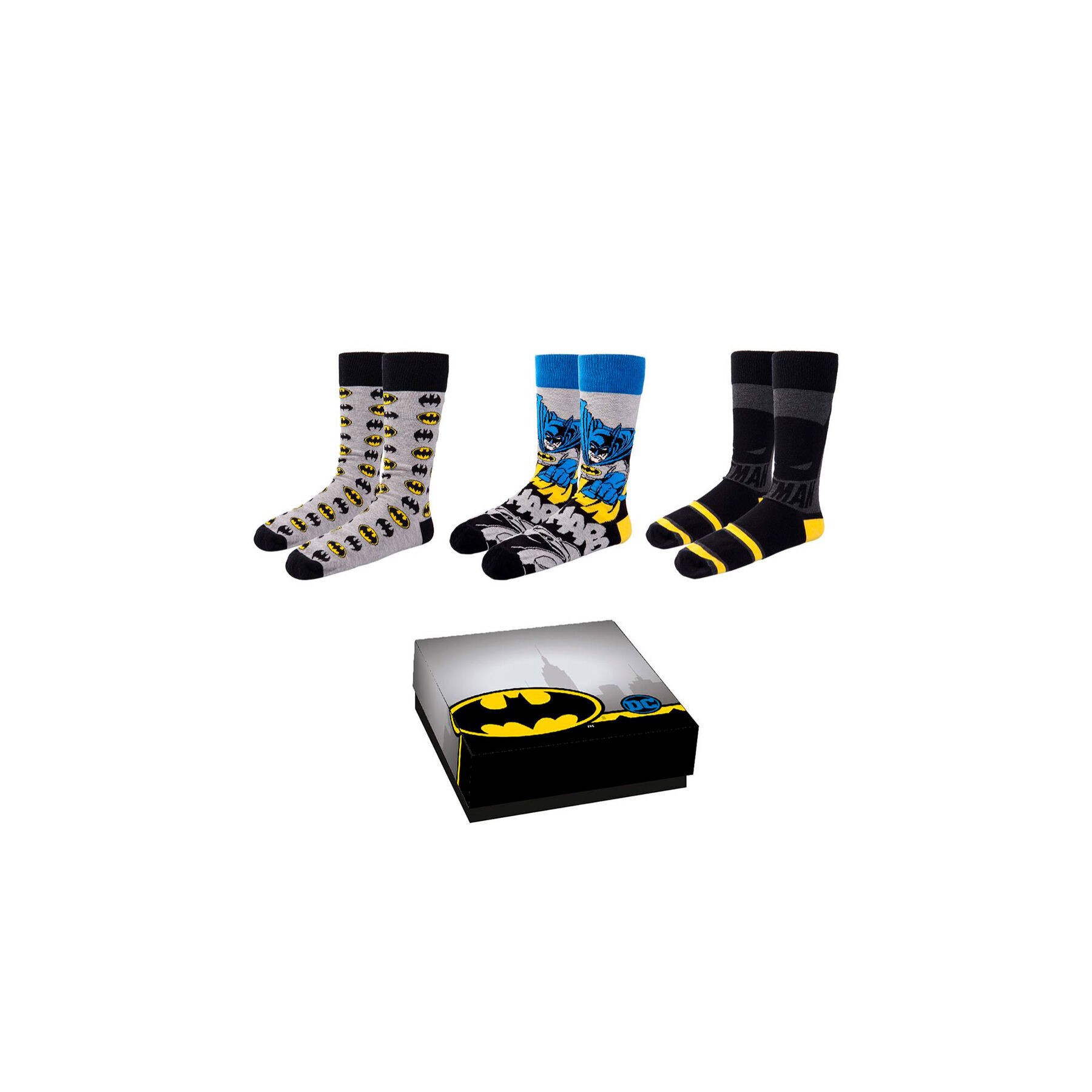 Set 3 Calcetines Batman DC Comics