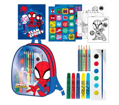 Set papeleria mochila Spidey and His Amazing Friends Marvel