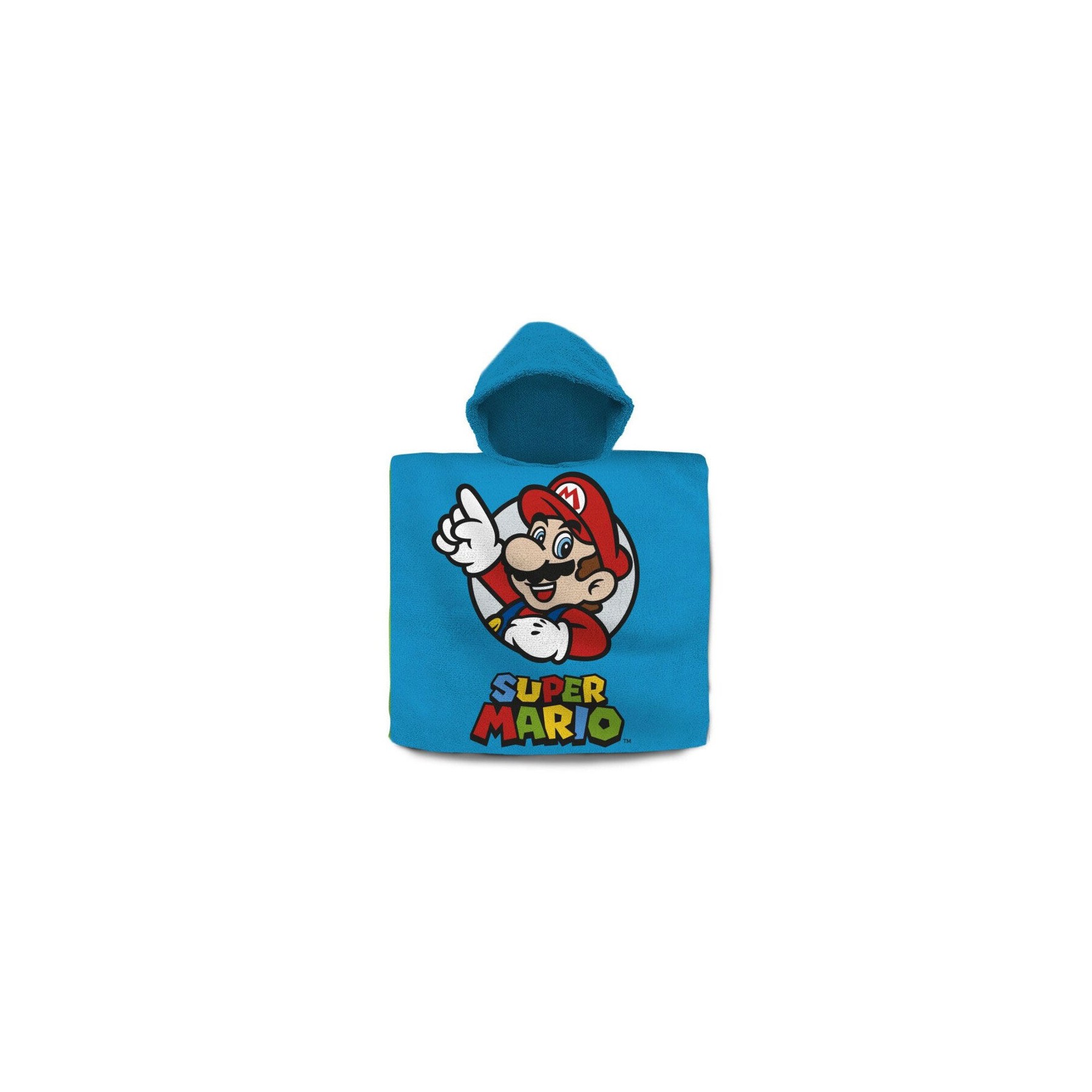 Poncho toalla Super Mario Bros algodon