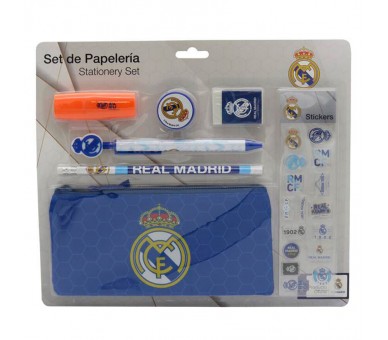 Set papeleria Real Madrid 7pzs