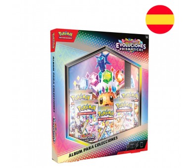Blister juego cartas coleccionables Binder collection Evoluciones Prismaticas Pokemon Español