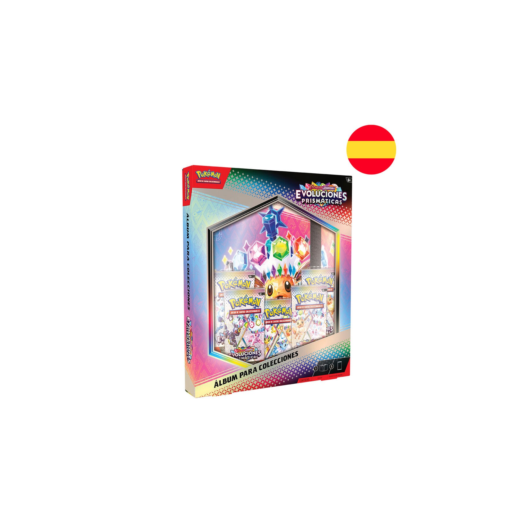 Blister juego cartas coleccionables Binder collection Evoluciones Prismaticas Pokemon Español