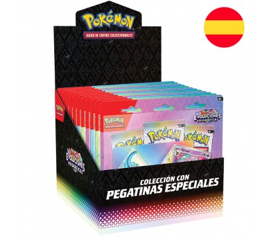 Blister juego cartas coleccionables Tech Sticker Collection Evoluciones Prismaticas Pokemon español surtido