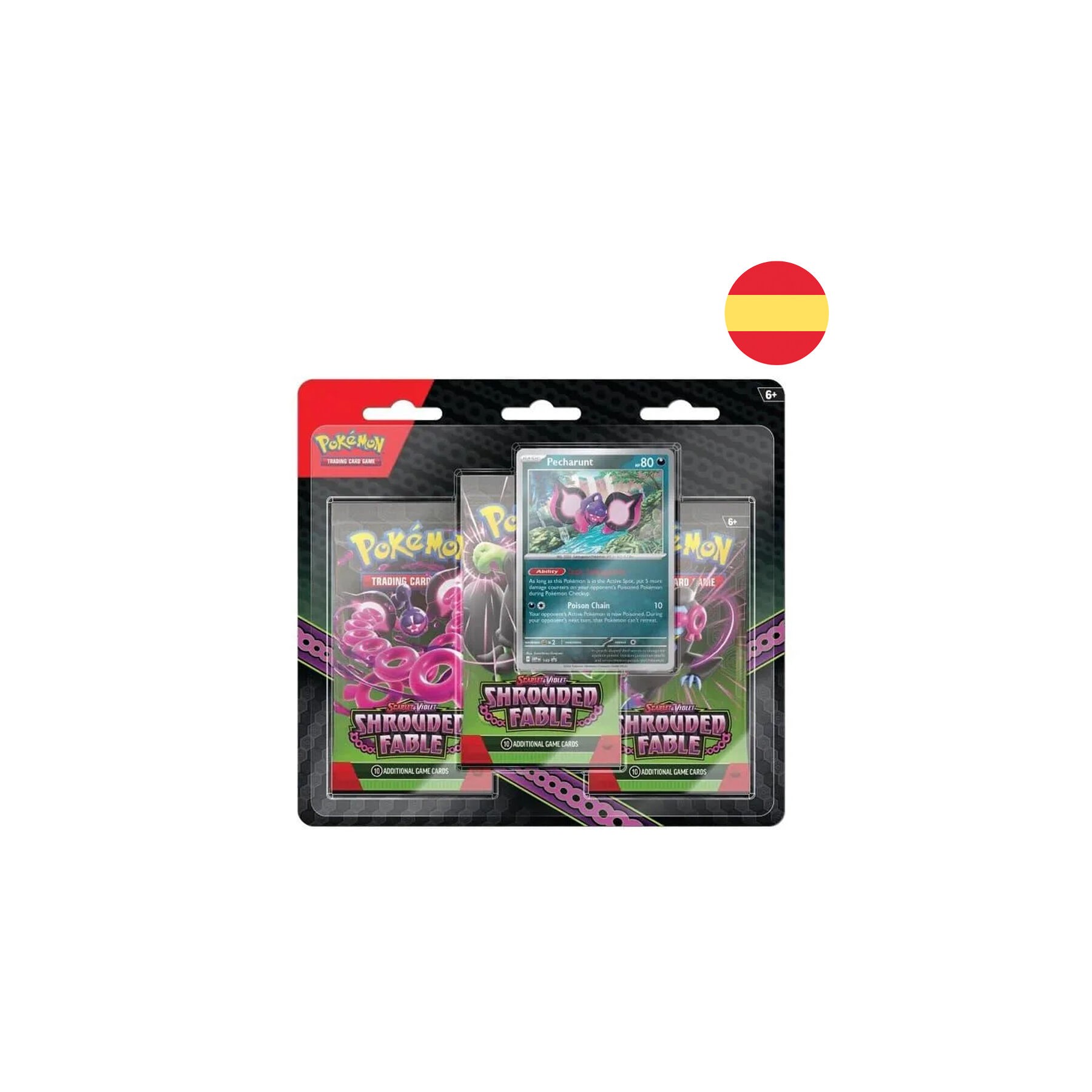 Blister juego cartas coleccionables Fabula Sombria Escarlata y Pupura Pokemon español surtido