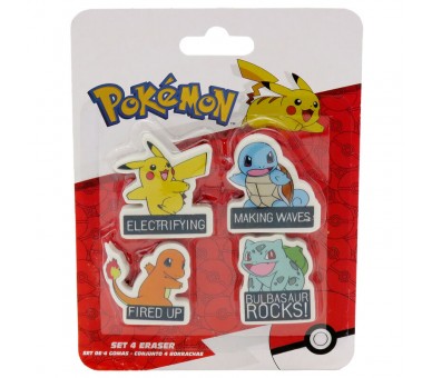 Blister 4 gomas borrar Pokemon