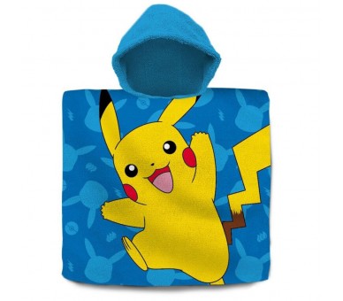 Poncho toalla Pokemon algodon
