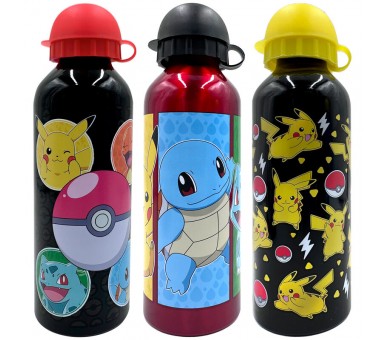 Cantimplora aluminio Pokemon 500ml surtido