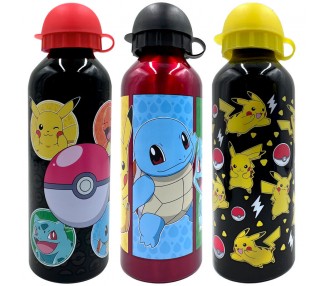 Cantimplora aluminio Pokemon 500ml surtido