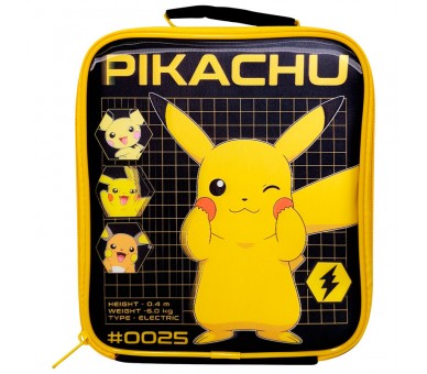 Bolsa portameriendas lenticular Pikachu Pokemon termica