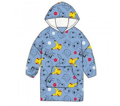 Bata sudadera oversize Pikachu Pokemon coral adulto