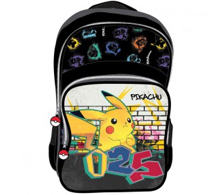 Mochila Pikachu Pokemon 42cm adaptable