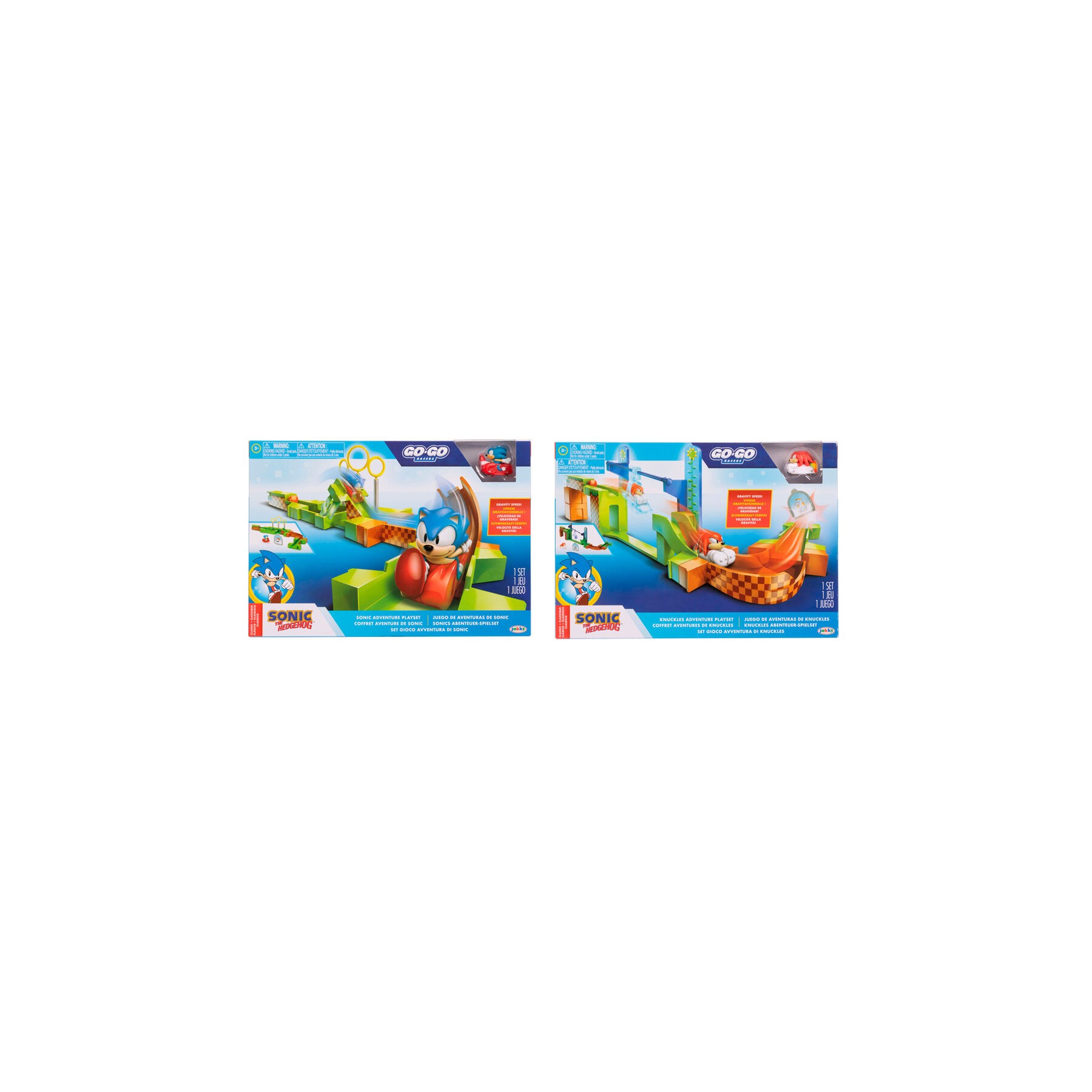 Playset Sonic & Knuckles Go Go Racers Sonic surtido