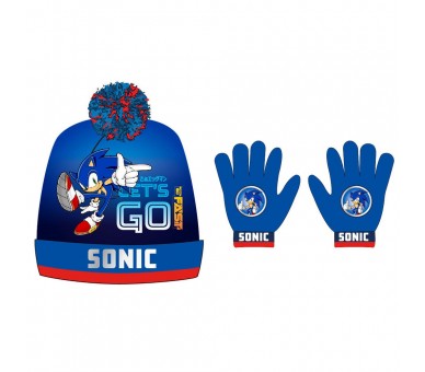 Set gorro y guantes Sonic the Hedgehog
