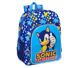 Mochila Speed Sonic The Hedgehog 42cm adaptable
