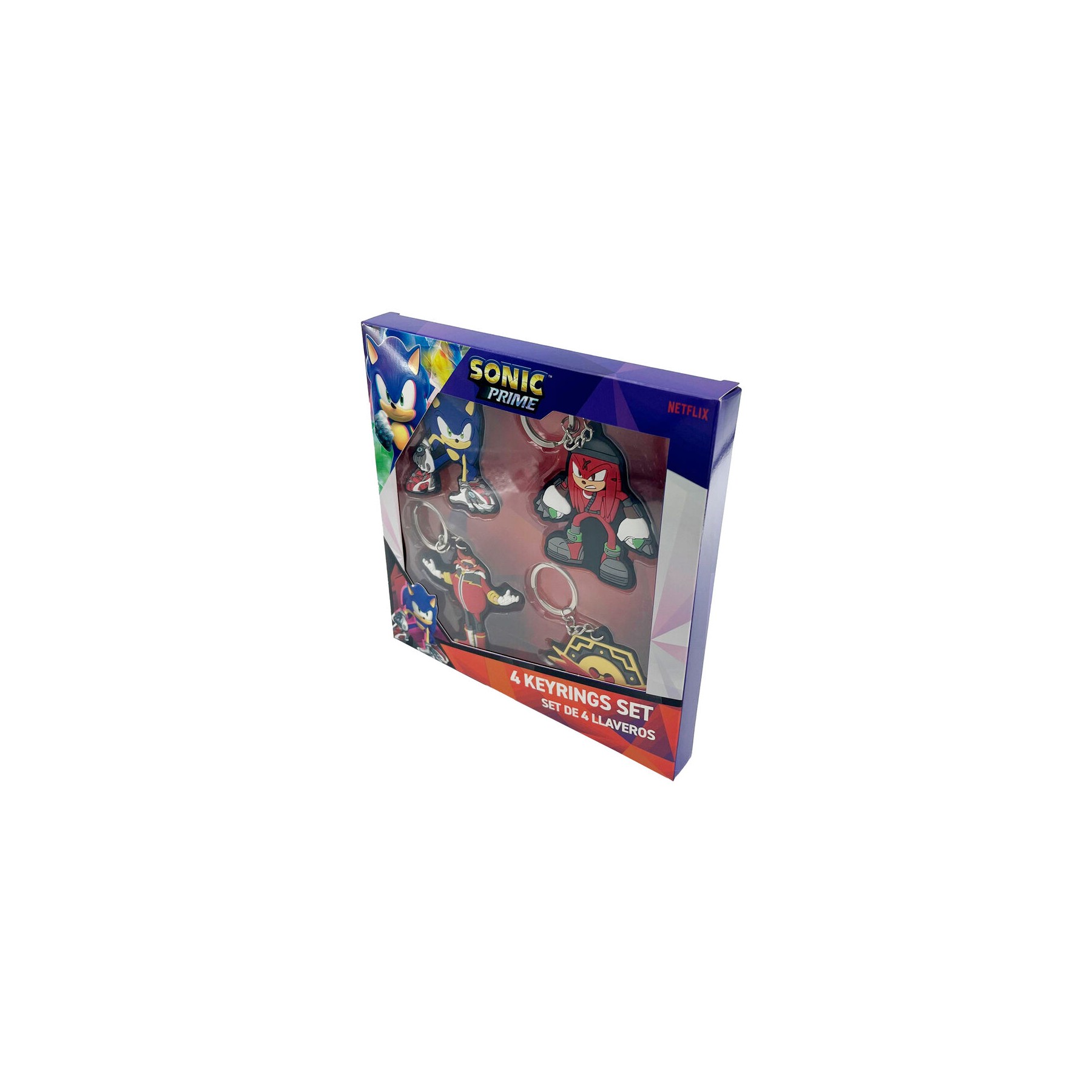 Blister 4 llaveros Sonic the Hedgehog