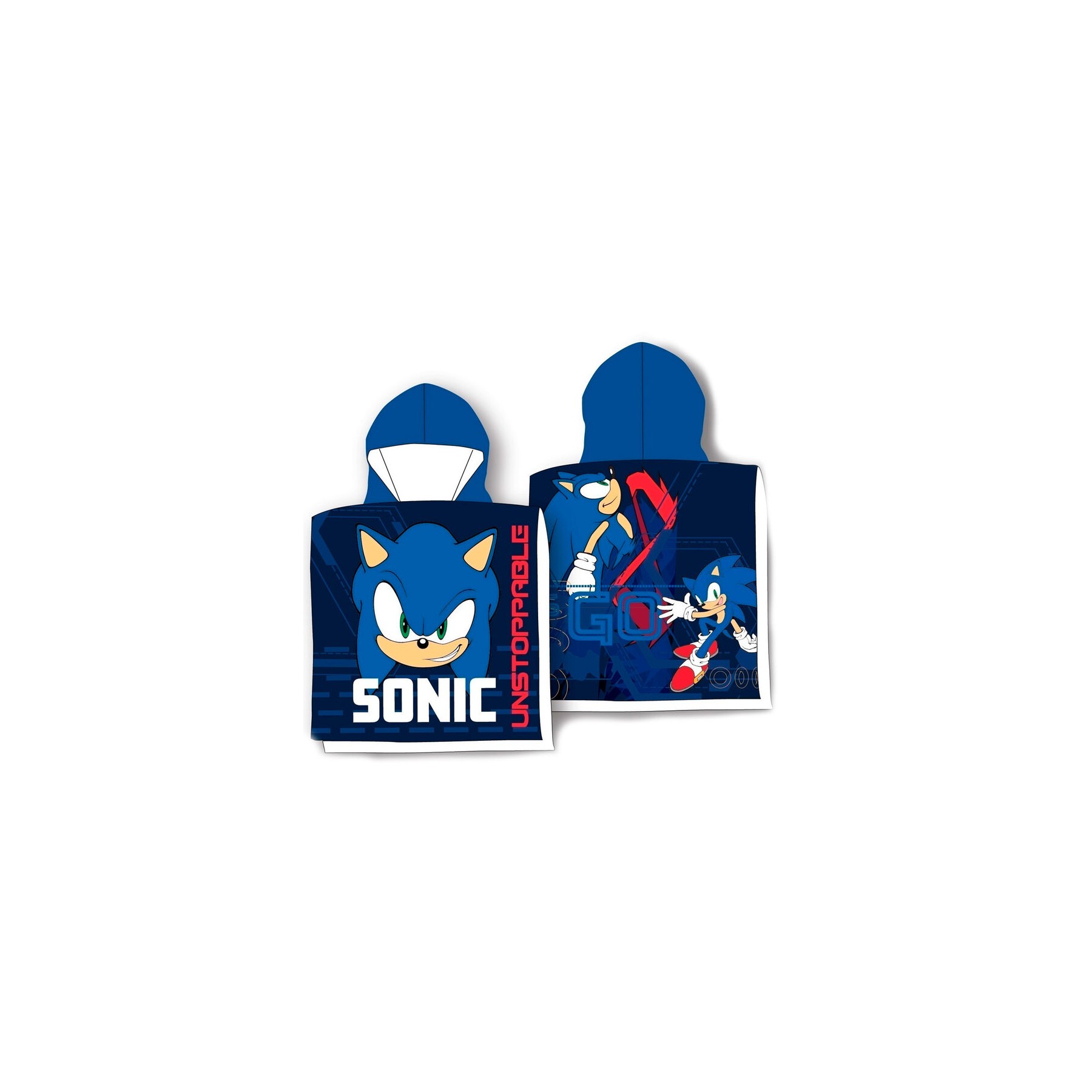 Poncho toalla Sonic The Hedgehog algodon