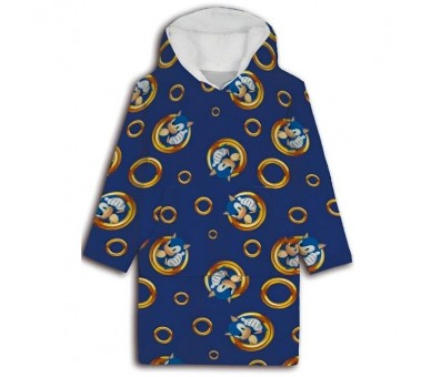 Bata sudadera oversize Sonic the Hedgehog coral infantil