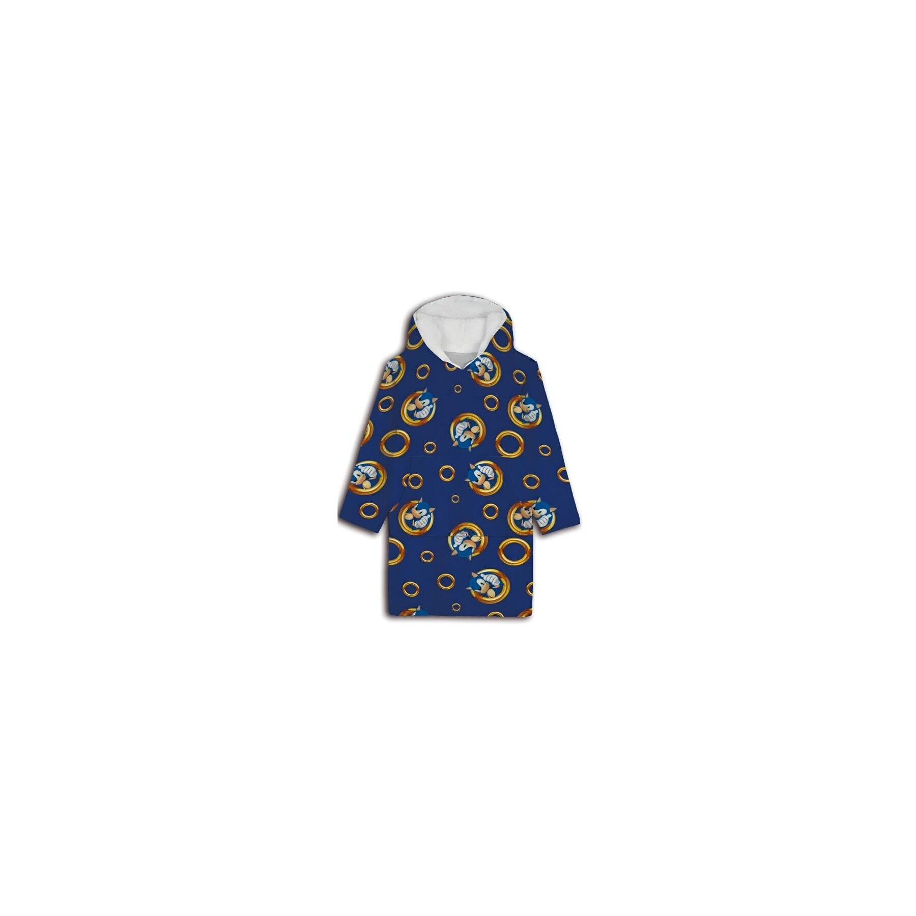 Bata sudadera oversize Sonic the Hedgehog coral infantil