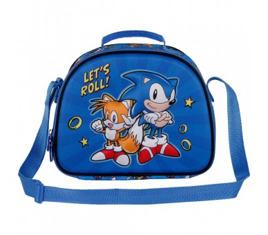 Bolsa portameriendas 3D Lets Roll Sonic The Hedgehog