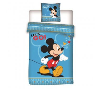 Funda nordica Mickey Disney cama 90cm microfibra
