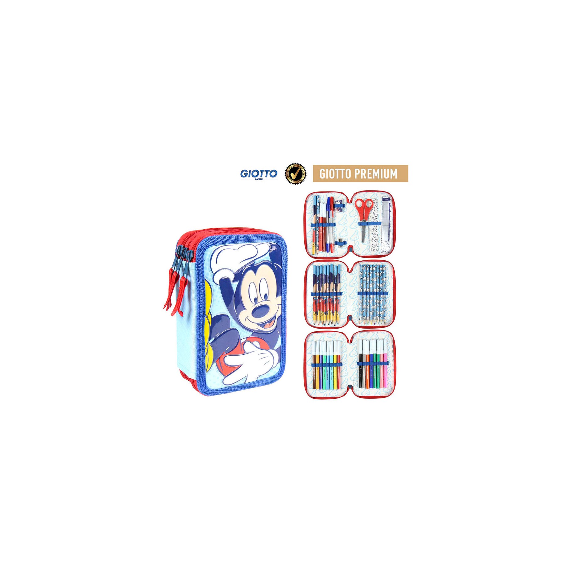 Plumier Giotto Mickey Disney triple