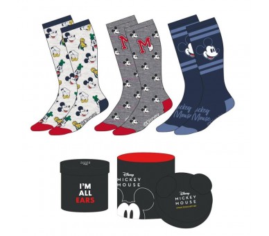 Set 3 calcetines Mickey Disney adulto