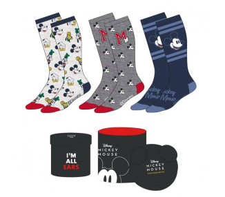 Set 3 calcetines Mickey Disney adulto