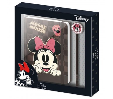 Set diario + boligrafo Minnie Disney