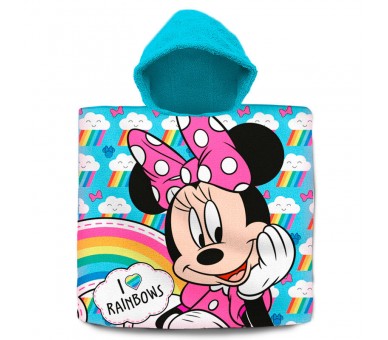 Poncho toalla Minnie Disney algodon