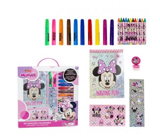 Set papeleria coloreable Minnie Disney