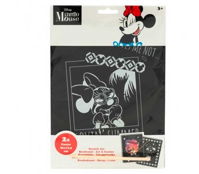Set papeleria Scratch Art Minnie Disney