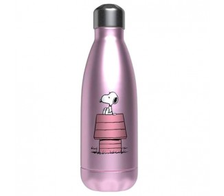 Botella acero inoxidable Caseta Rosa Snoopy 550ml
