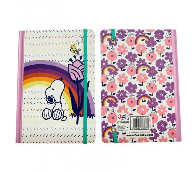 Libreta A5 Arco Iris Snoopy