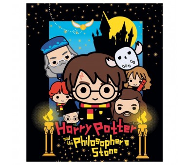 Manta premium coralina Chibi Harry Potter