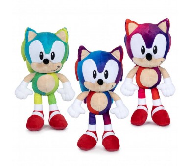 Peluche surtido Sonic degradado Sonic The Hedgehog 30cm