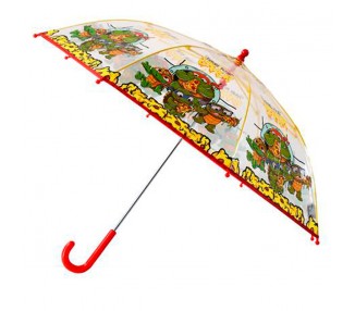 Paraguas manual transparente Tortugas Ninja 48cm