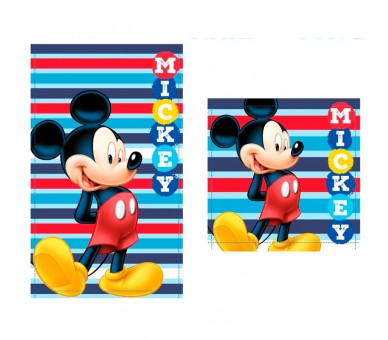 Set 2 toallas baño Mickey Disney algodon