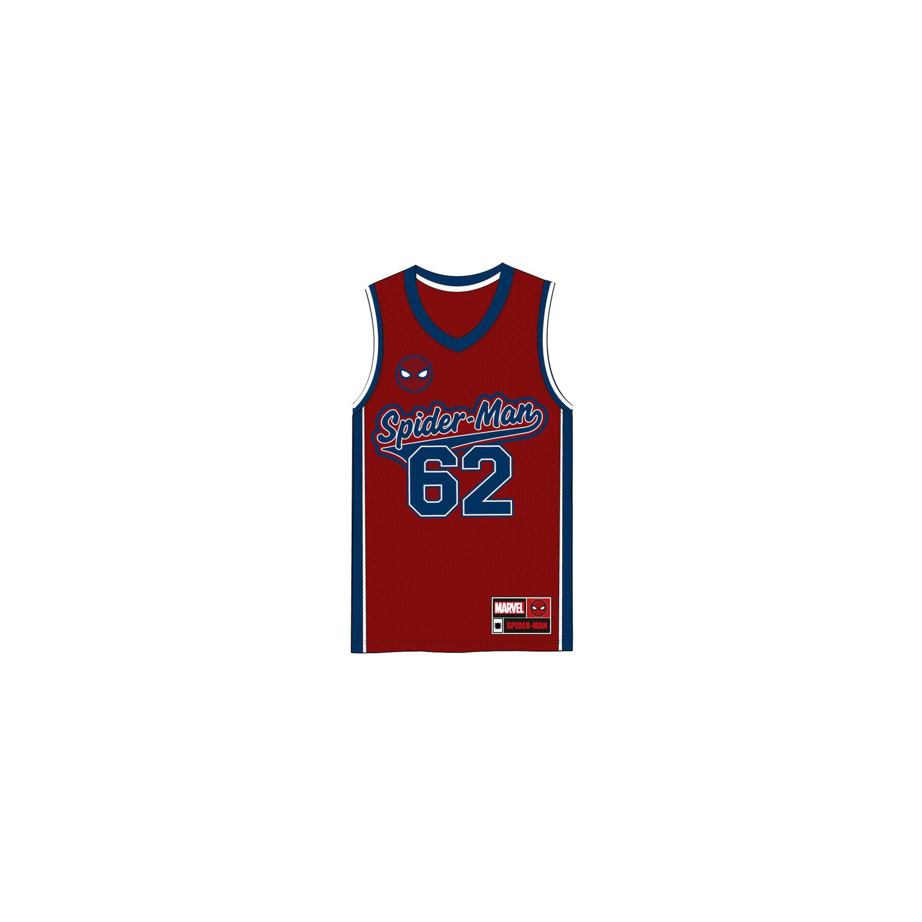 Camiseta baloncesto Spiderman Marvel adulto