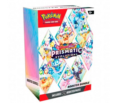 Juego cartas coleccionables Booster Bundle Evoluciones Prismaticas Pokemon español