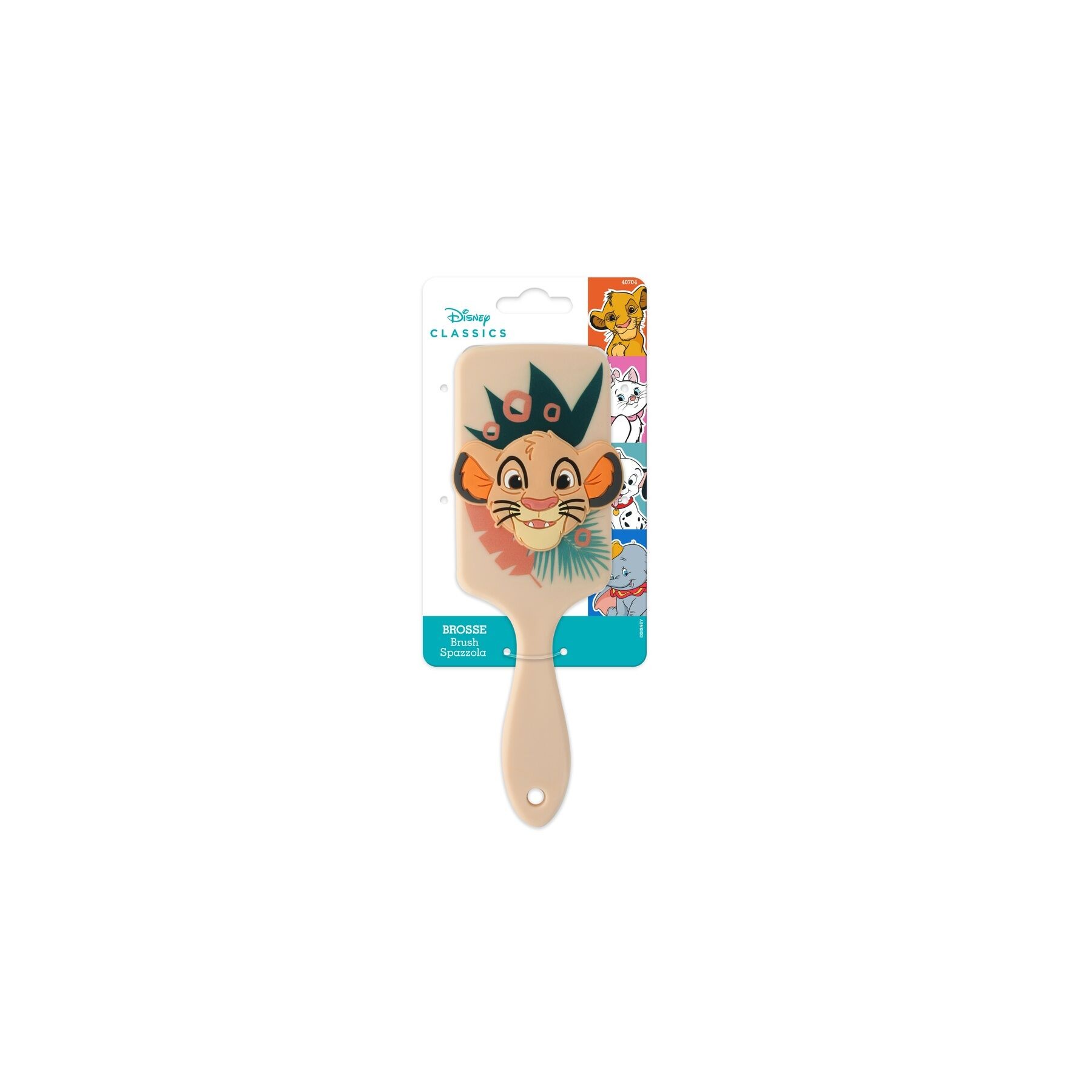 Cepillo pelo 3D Simba El Rey Leon Disney