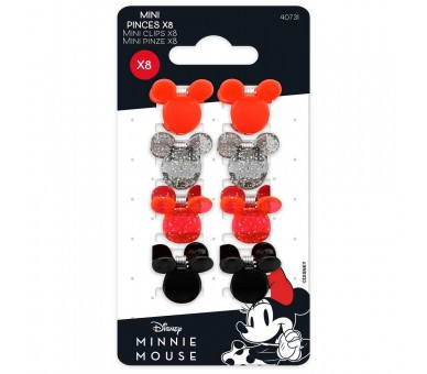 Blister 8 Mini Horquillas Minnie Disney